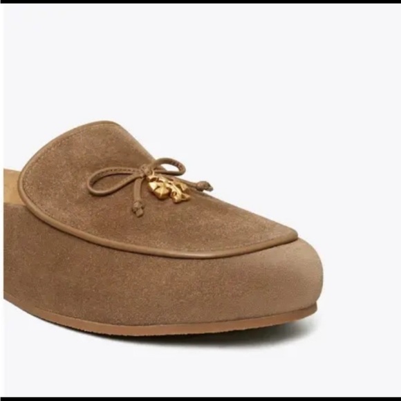 TORY BURCH CHARM MULES-RIVER ROCK - Picture 5 of 5